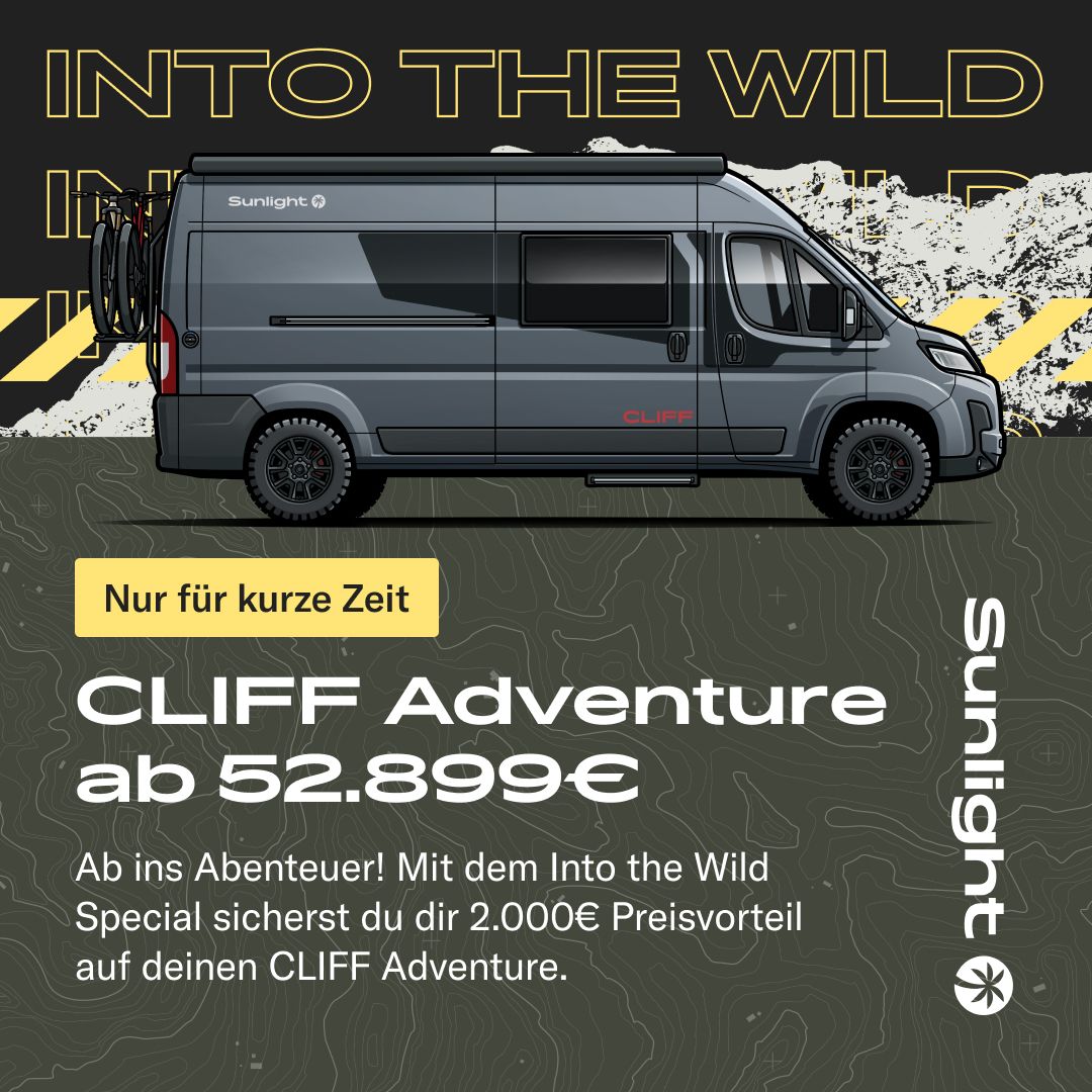 Beim Kauf eines Sunlight jetzt bis zu 2.500,- € sparen!