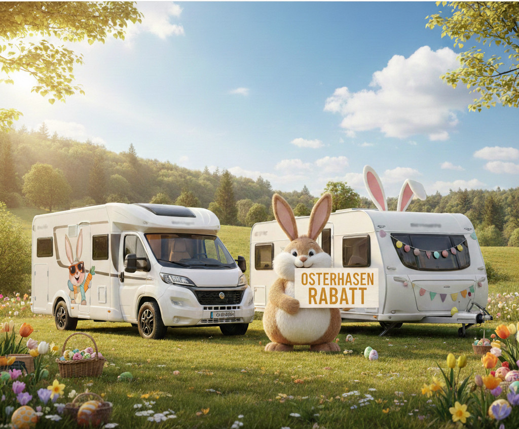 Für Mieten in den Osterferien jetzt Osterhasenrabatt sichern